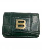 BALENCIAGAバレンシアガ）の古着「HOURGLASS ミニウォレット」｜グリーン