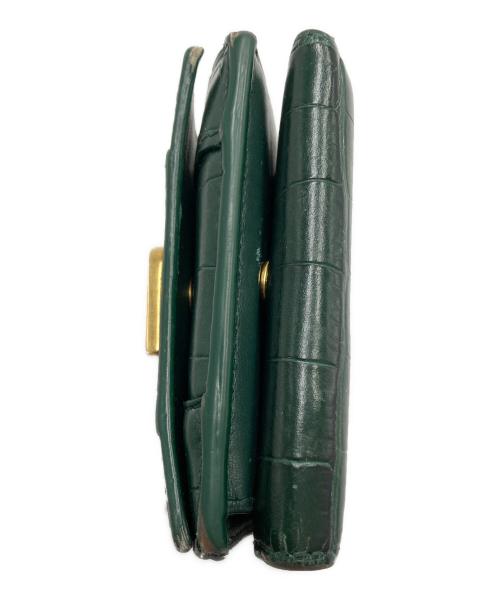 BALENCIAGA（バレンシアガ）BALENCIAGA (バレンシアガ) HOURGLASS ミニウォレット グリーンの古着・服飾アイテム