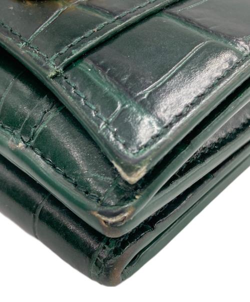 BALENCIAGA（バレンシアガ）BALENCIAGA (バレンシアガ) HOURGLASS ミニウォレット グリーンの古着・服飾アイテム