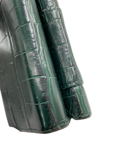 BALENCIAGA（バレンシアガ）BALENCIAGA (バレンシアガ) HOURGLASS ミニウォレット グリーンの古着・服飾アイテム