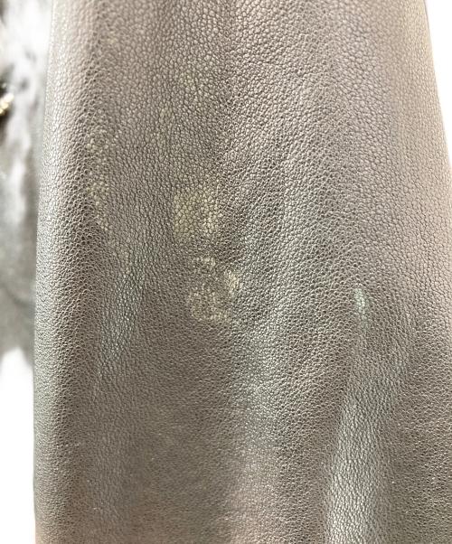 Ameri（アメリ）Ameri (アメリ) サイドレースアップラムレザーライダースジャケット ブラック サイズ:Mの古着・服飾アイテム