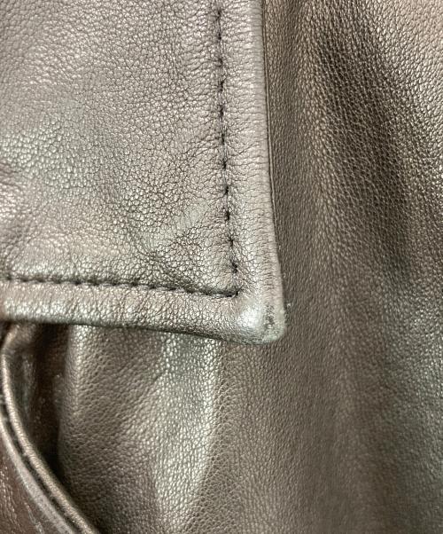 Ameri（アメリ）Ameri (アメリ) サイドレースアップラムレザーライダースジャケット ブラック サイズ:Mの古着・服飾アイテム