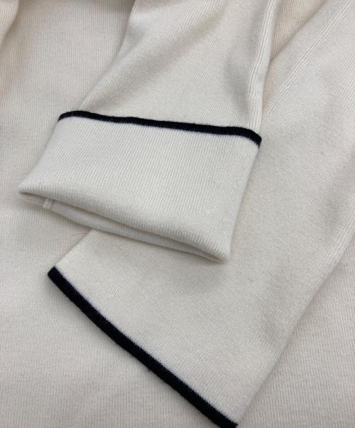 DRAWER（ドゥロワー）DRAWER (ドゥロワー) スリットクルーネックニット ベージュ サイズ:SIZE 1の古着・服飾アイテム