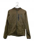F.C.R.B.エフシーレアルブリストル）の古着「POLARTEC POWER STRETCH ZIP UP GAITER HOODIE」｜ブラウン