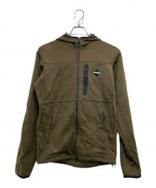F.C.R.B.（エフシーレアルブリストル）の古着「POLARTEC POWER STRETCH ZIP UP GAITER HOODIE」｜ブラウン