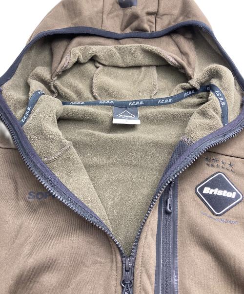 F.C.R.B.（エフシーレアルブリストル）F.C.R.B. (エフシーレアルブリストル) POLARTEC POWER STRETCH ZIP UP GAITER HOODIE ブラウン サイズ:sの古着・服飾アイテム