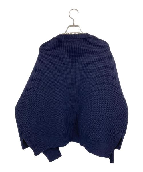 Adam et Rope（アダム エ ロペ）Adam et Rope (アダム エ ロペ) パール付きカーディガン ネイビー サイズ:F 未使用品の古着・服飾アイテム