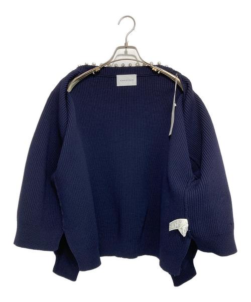Adam et Rope（アダム エ ロペ）Adam et Rope (アダム エ ロペ) パール付きカーディガン ネイビー サイズ:F 未使用品の古着・服飾アイテム