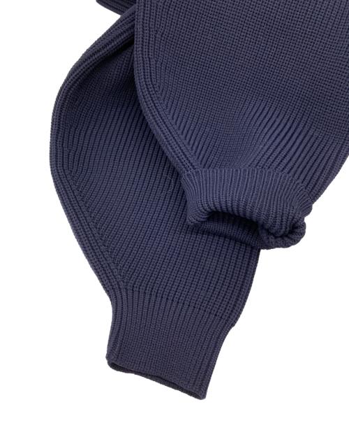 Adam et Rope（アダム エ ロペ）Adam et Rope (アダム エ ロペ) パール付きカーディガン ネイビー サイズ:F 未使用品の古着・服飾アイテム