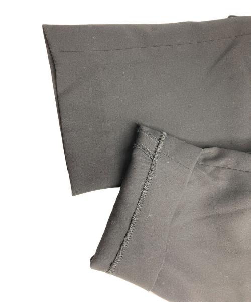 CULLNI（クルニ）CULLNI (クルニ) Double Satin ZIP Hem Center Press Pants ブラック サイズ:1の古着・服飾アイテム