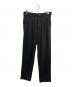 CULLNI（クルニ）の古着「Double Satin ZIP Hem Center Press Pants」｜ブラック