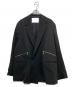 CULLNI（クルニ）の古着「Double Satin ZIP Pocket Tailored Jacket」｜ブラック