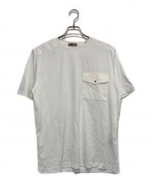 HERNO（ヘルノ）の古着「【RESORT】ポケット半袖Tシャツ」｜ホワイト