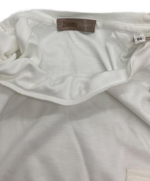 HERNO（ヘルノ）HERNO (ヘルノ) 【RESORT】ポケット半袖Tシャツ ホワイト サイズ:Mの古着・服飾アイテム
