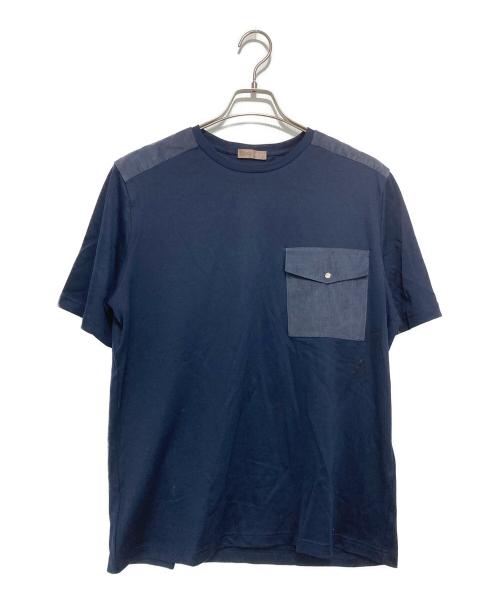 HERNO（ヘルノ）HERNO (ヘルノ) 【RESORT】半袖Tシャツ ネイビー サイズ:Mの古着・服飾アイテム