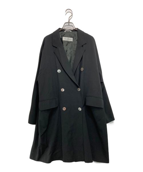 MaxMara（マックスマーラ）MaxMara (マックスマーラ) ウールギャバダブルコート ブラック サイズ:42の古着・服飾アイテム