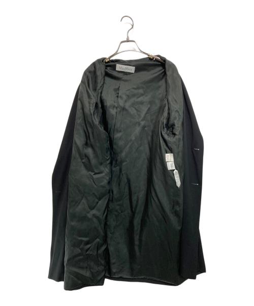 MaxMara（マックスマーラ）MaxMara (マックスマーラ) ウールギャバダブルコート ブラック サイズ:42の古着・服飾アイテム