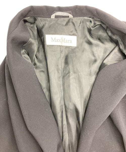 MaxMara（マックスマーラ）MaxMara (マックスマーラ) ウールギャバダブルコート ブラック サイズ:42の古着・服飾アイテム