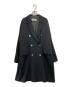 MaxMara（マックスマーラ）の古着「ウールギャバダブルコート」｜ブラック