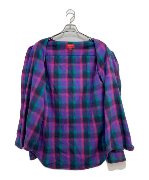 SUPREME（シュプリーム）SUPREME (シュプリーム) Tartan Flannel Shirt パープル サイズ:XLの古着・服飾アイテム