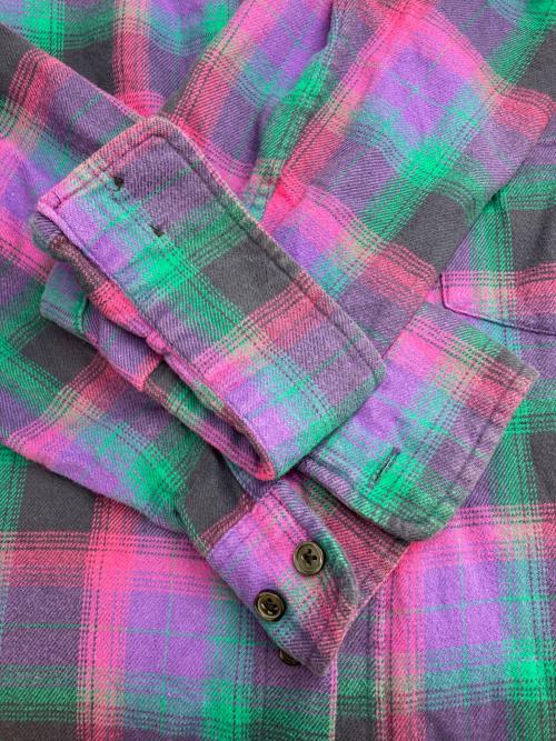 SUPREME（シュプリーム）SUPREME (シュプリーム) Tartan Flannel Shirt パープル サイズ:XLの古着・服飾アイテム
