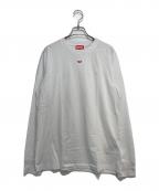 DIESELディーゼル）の古着「スモールロゴL/Sカットソー」｜ホワイト