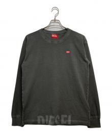 DIESEL（ディーゼル）の古着「ロゴプリントTシャツ」｜グレー