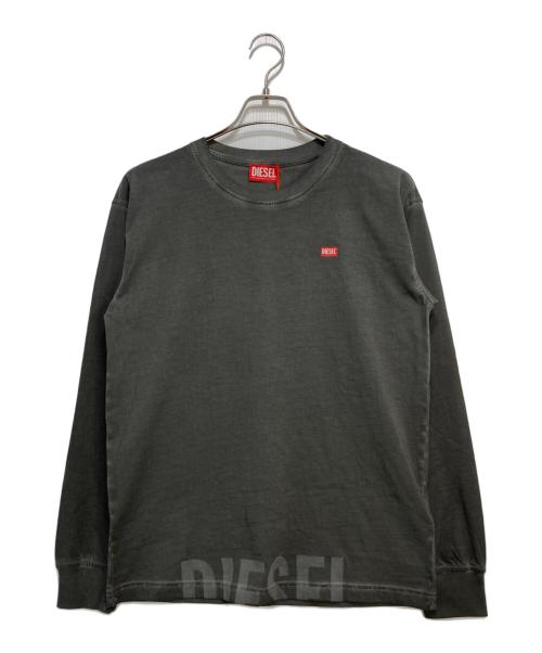 DIESEL（ディーゼル）DIESEL (ディーゼル) ロゴプリントTシャツ グレー サイズ:S 未使用品の古着・服飾アイテム