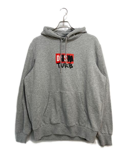 DIESEL（ディーゼル）DIESEL (ディーゼル) プリントパーカー グレー サイズ:XLの古着・服飾アイテム