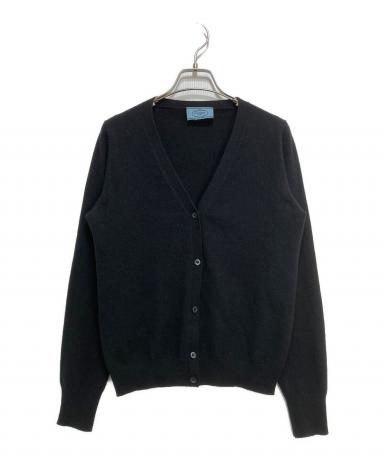 中古・古着通販】PRADA (プラダ) カシミヤニットカーディガン ブラック