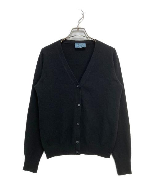 PRADA（プラダ）PRADA (プラダ) カシミヤニットカーディガン ブラック サイズ:42の古着・服飾アイテム