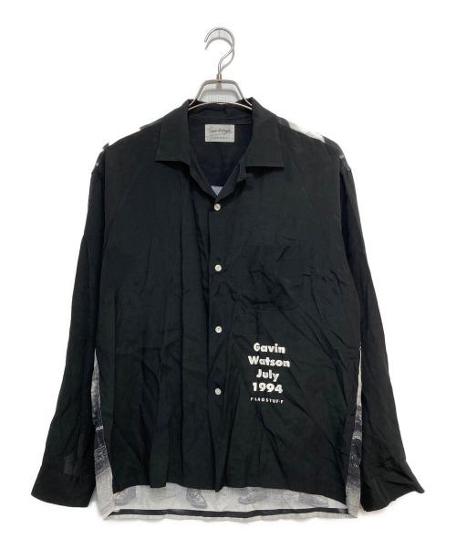 flagstuff（フラグスタフ）flagstuff (フラグスタフ) GAVIN WATSON L/S Photo Shirts ブラック サイズ:Mの古着・服飾アイテム