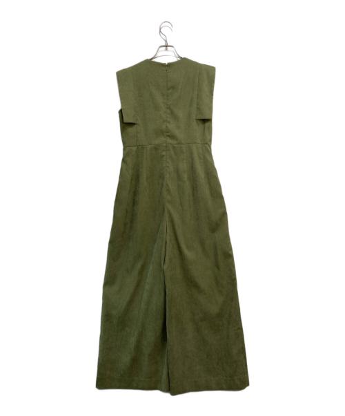 CLANE（クラネ）CLANE (クラネ) スクエアスリーブオールインワン グリーンの古着・服飾アイテム