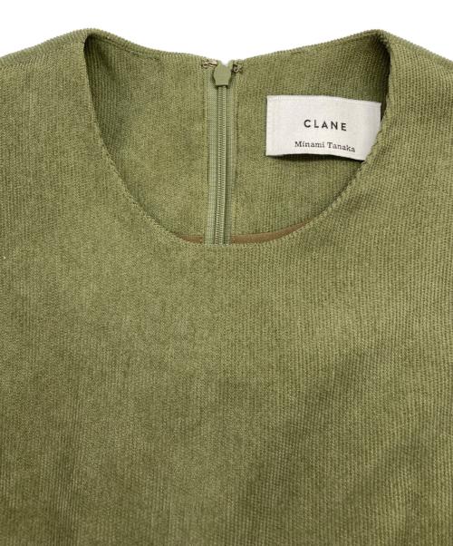 CLANE（クラネ）CLANE (クラネ) スクエアスリーブオールインワン グリーンの古着・服飾アイテム