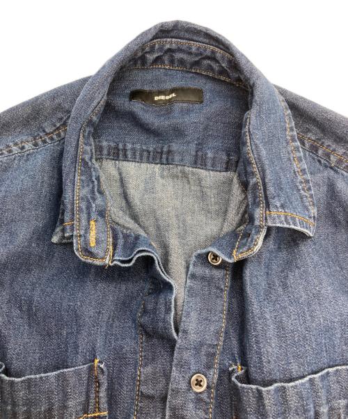 DIESEL（ディーゼル）DIESEL (ディーゼル) デニムシャツワンピース インディゴ サイズ:Mの古着・服飾アイテム
