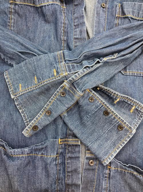 DIESEL（ディーゼル）DIESEL (ディーゼル) デニムシャツワンピース インディゴ サイズ:Mの古着・服飾アイテム