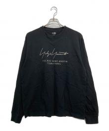 New Era×Yohji Yamamoto pour homme（ニューエラ×ヨウジヤマモト プールオム）の古着「コラボロングスリーブカットソー」｜ブラック