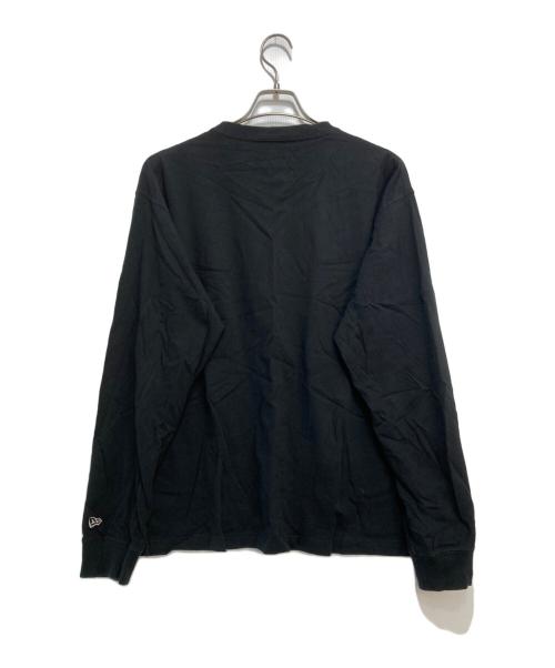 New Era（ニューエラ）New Era (ニューエラ) Yohji Yamamoto pour homme (ヨウジヤマモト プールオム) コラボロングスリーブカットソー ブラック サイズ:XXLの古着・服飾アイテム