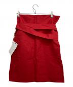 MARNIマルニ）の古着「ベルテッドスカート」｜レッド