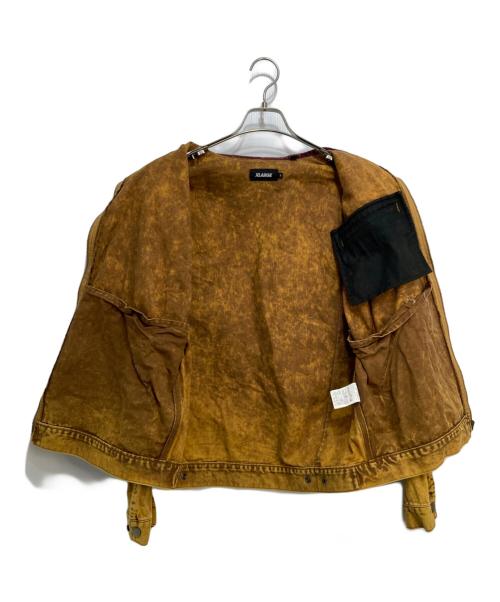 X-LARGE（エクストララージ）X-LARGE (エクストララージ) Dickies (ディッキーズ) OVERDYE WORK JACKET イエロー サイズ:Mの古着・服飾アイテム