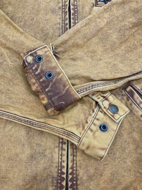 X-LARGE（エクストララージ）X-LARGE (エクストララージ) Dickies (ディッキーズ) OVERDYE WORK JACKET イエロー サイズ:Mの古着・服飾アイテム