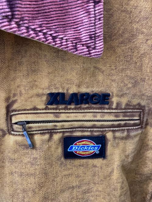 X-LARGE（エクストララージ）X-LARGE (エクストララージ) Dickies (ディッキーズ) OVERDYE WORK JACKET イエロー サイズ:Mの古着・服飾アイテム