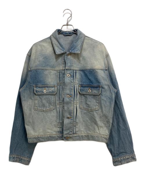KENZO（ケンゾー）KENZO (ケンゾー) STONE BLEACH DIRTY DENIM TRUCKER JACKET インディゴ サイズ:XLの古着・服飾アイテム