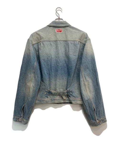KENZO（ケンゾー）KENZO (ケンゾー) STONE BLEACH DIRTY DENIM TRUCKER JACKET インディゴ サイズ:XLの古着・服飾アイテム
