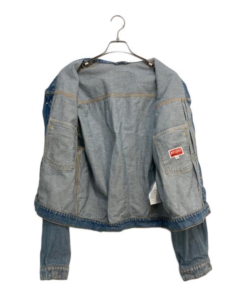 KENZO（ケンゾー）KENZO (ケンゾー) STONE BLEACH DIRTY DENIM TRUCKER JACKET インディゴ サイズ:XLの古着・服飾アイテム