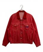 KENZO JEANSケンゾージーンズ）の古着「デニムジャケット」｜レッド