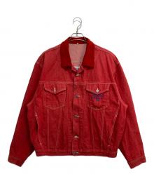 KENZO JEANS（ケンゾージーンズ）の古着「デニムジャケット」｜レッド