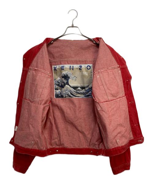 KENZO JEANS（ケンゾージーンズ）KENZO JEANS (ケンゾージーンズ) デニムジャケット レッド サイズ:FREEの古着・服飾アイテム