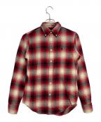 RALPH LAURENラルフローレン）の古着「チェックネルシャツ」｜レッド