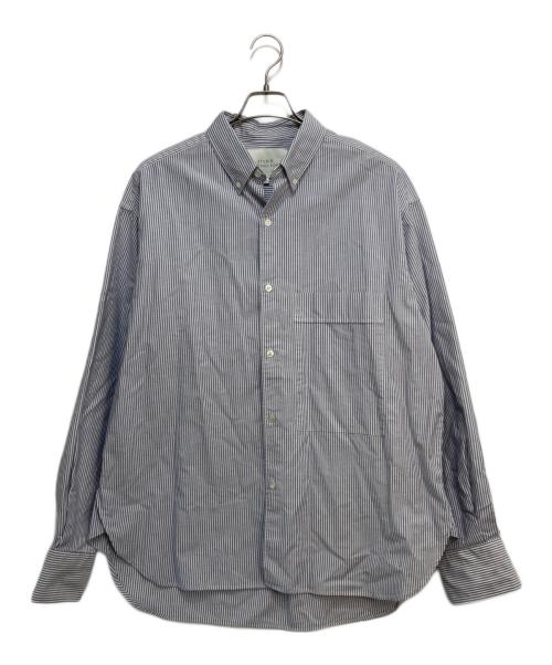 STUDIO NICHOLSON（スタジオ ニコルソン）STUDIO NICHOLSON (スタジオ ニコルソン) オックスフォードストライプシャツ スカイブルー サイズ:Sの古着・服飾アイテム